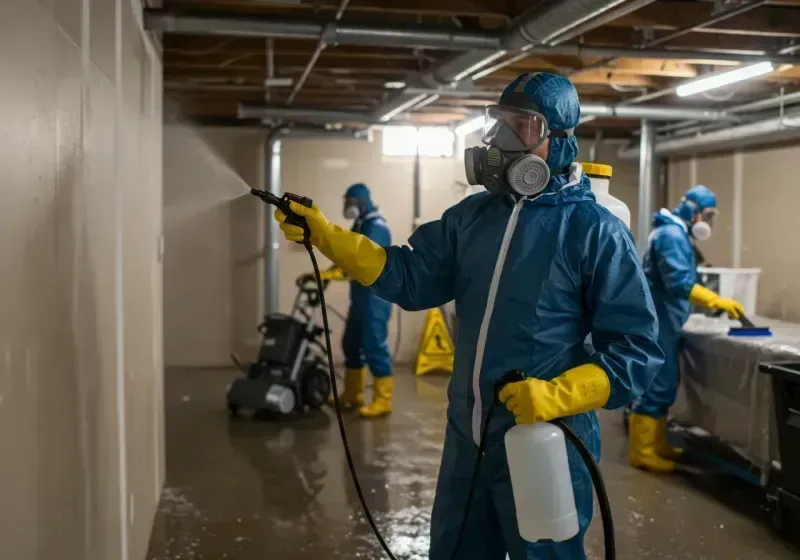 Basement Sanitization and Antimicrobial Treatment process in Jericho, NY