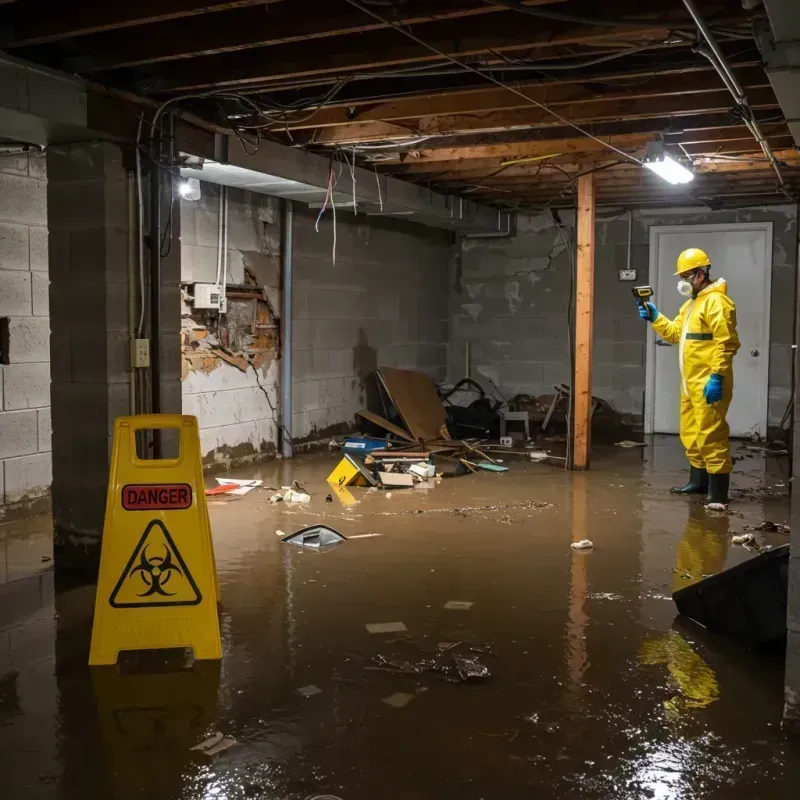 Flooded Basement Electrical Hazard in Jericho, NY Property